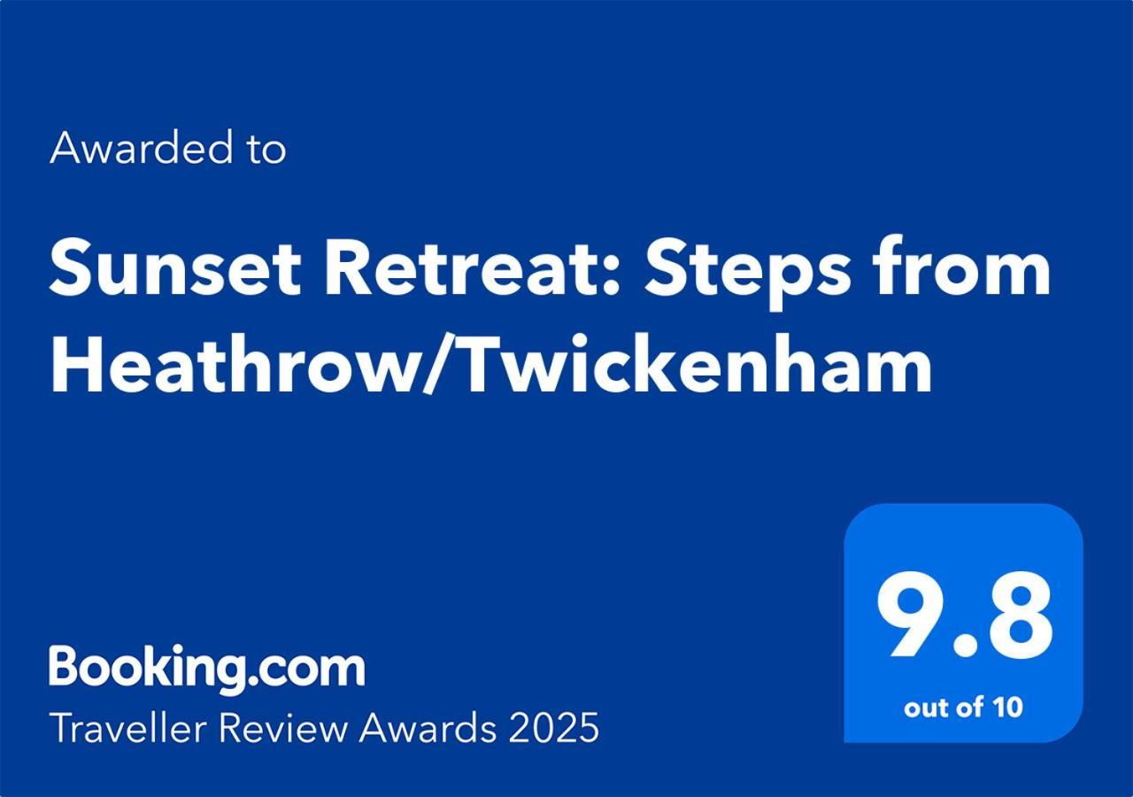 Apartamento Sunset Retreat: Steps From Heathrow/Twickenham Hounslow Exterior foto